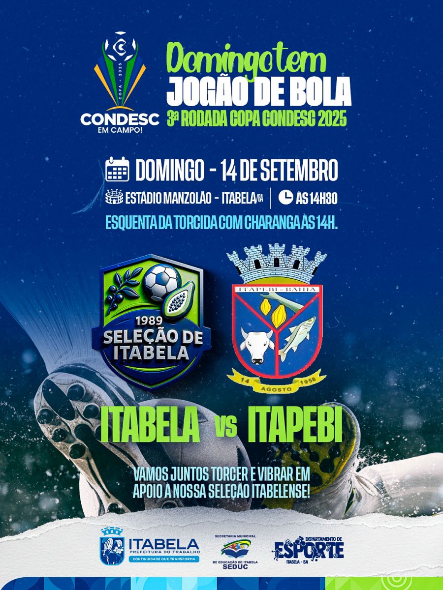 COPA CONDESC: Seleo de Itabela enfrenta Itapebi neste domingo em busca da primeira vitria em casa