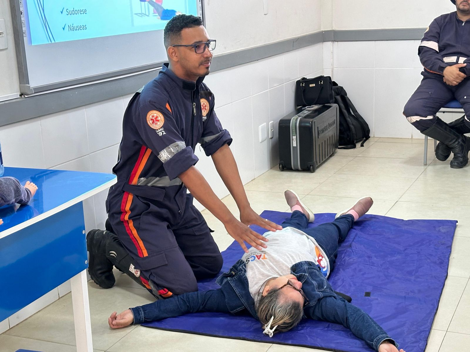 Agentes de sade e combate s endemias recebem capacitao em primeiros socorros em Itabela. (Foto: Ascom/ITABELA)